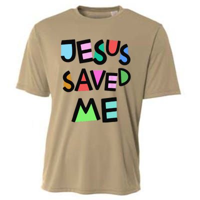 Jesus Saved Me Strong Belief Faith Girls Church Cooling Performance Crew T-Shirt