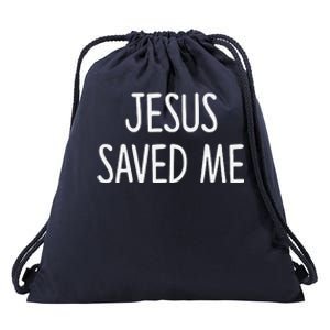 Jesus Saved Me Drawstring Bag