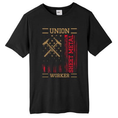 Journeyman Sheet Metal Worker Union Sheet Metal Worker Tall Fusion ChromaSoft Performance T-Shirt