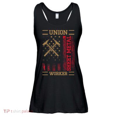 Journeyman Sheet Metal Worker Union Sheet Metal Worker Ladies Essential Flowy Tank