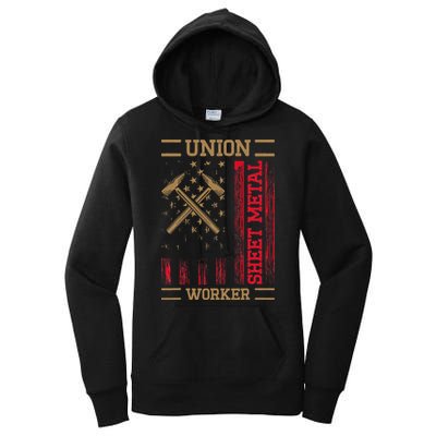 Journeyman Sheet Metal Worker Union Sheet Metal Worker Women's Pullover Hoodie