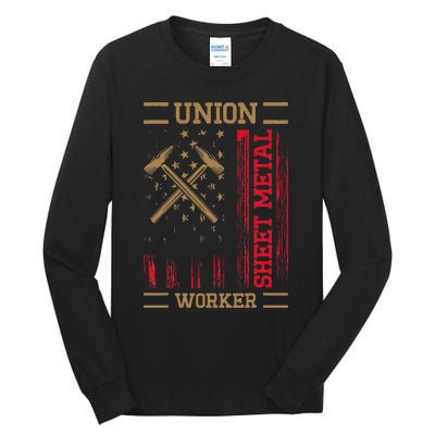 Journeyman Sheet Metal Worker Union Sheet Metal Worker Tall Long Sleeve T-Shirt