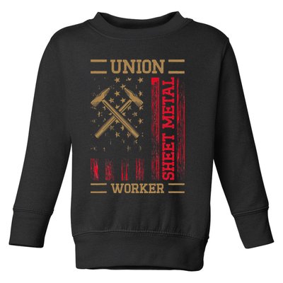 Journeyman Sheet Metal Worker Union Sheet Metal Worker Toddler Sweatshirt