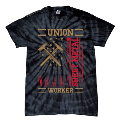 Journeyman Sheet Metal Worker Union Sheet Metal Worker Tie-Dye T-Shirt