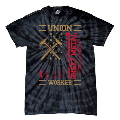 Journeyman Sheet Metal Worker Union Sheet Metal Worker Tie-Dye T-Shirt