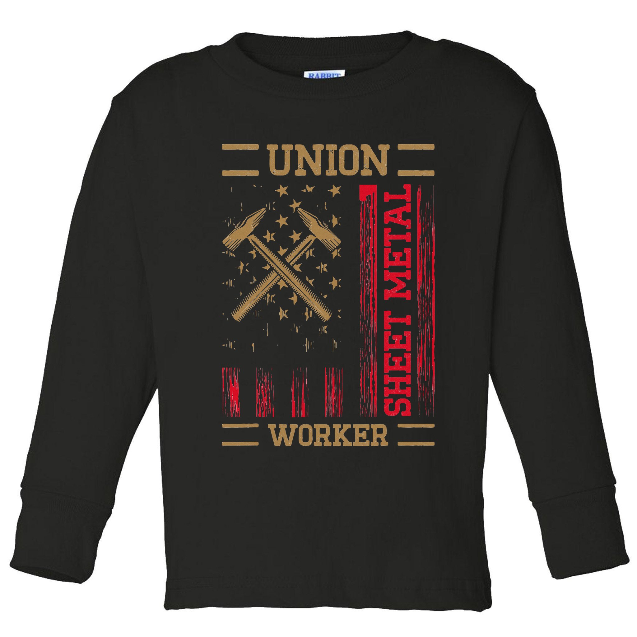 Journeyman Sheet Metal Worker Union Sheet Metal Worker Toddler Long Sleeve Shirt