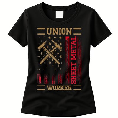 Journeyman Sheet Metal Worker Union Sheet Metal Worker Womens T-Shirt