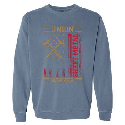 Journeyman Sheet Metal Worker Union Sheet Metal Worker Garment-Dyed Sweatshirt