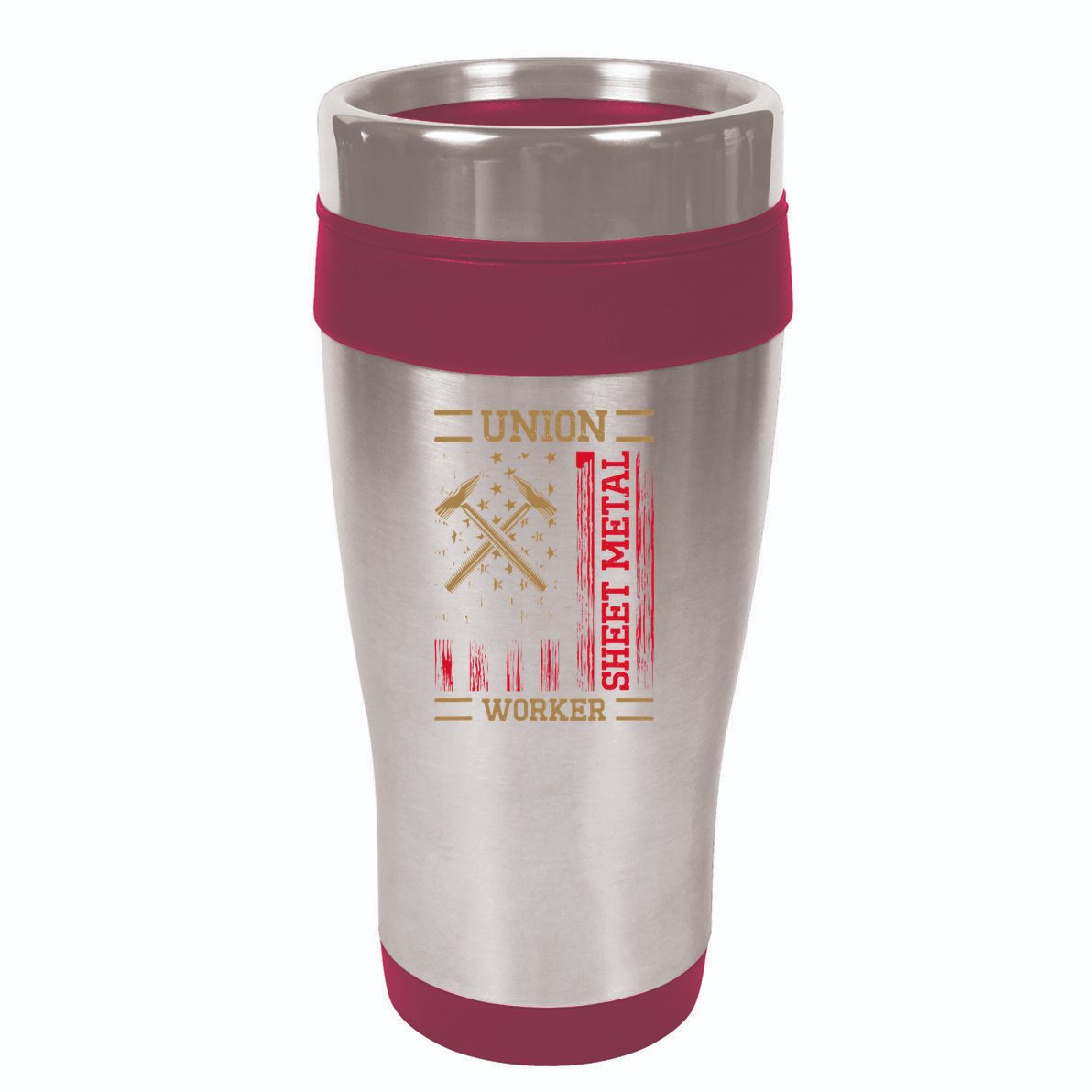 Journeyman Sheet Metal Worker Union Sheet Metal Worker 16oz Travel Tumbler