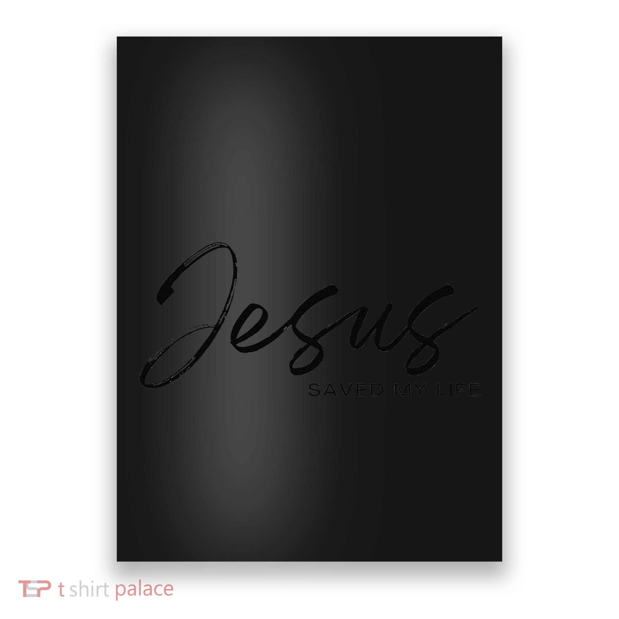 Jesus Saved My Life Modern Christian Religious Minimalist Poster