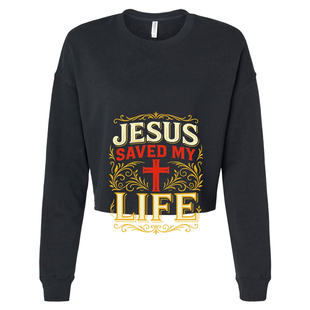 Jesus Saved My Life Bold Art Christian Faith Statement Vector Backpack