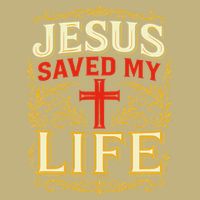 Jesus Saved My Life Bold Art Christian Faith Statement Long Sleeve Shirt