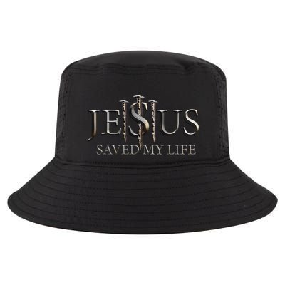 Jesus Saved My Life Christian Religious Believer Cool Comfort Performance Bucket Hat