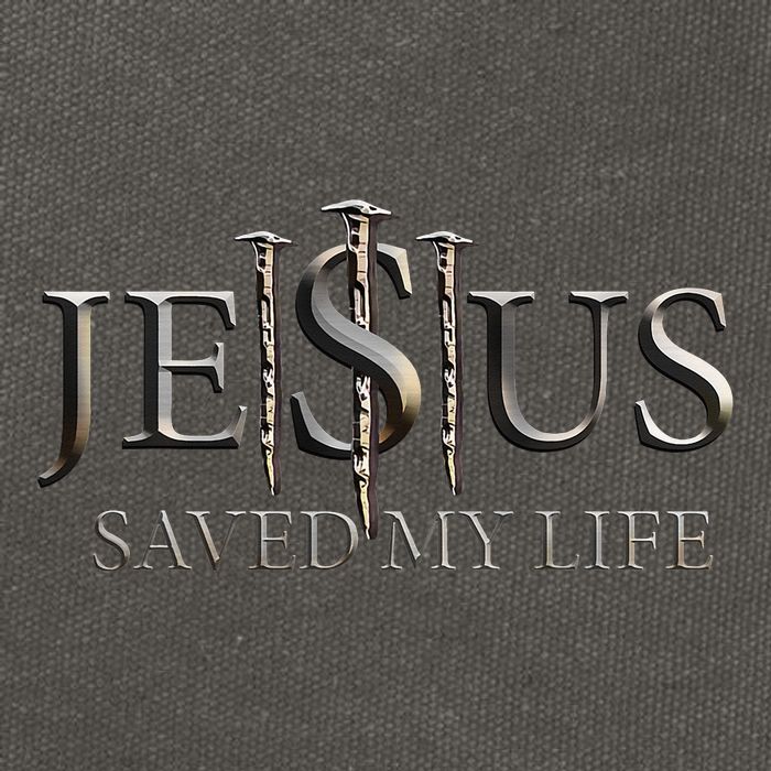 Jesus Saved My Life Christian Religious Believer Cotton Canvas Backpack