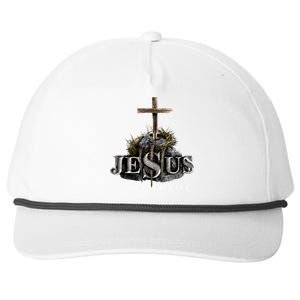 Jesus Saved My Life Christian Religious Bible Church Snapback Five-Panel Rope Hat