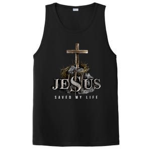 Jesus Saved My Life Christian Religious Bible Church PosiCharge Competitor Tank