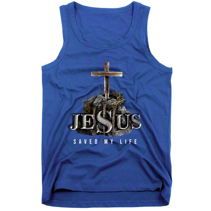 Jesus Saved My Life Christian Religious Bible Church Tank Top