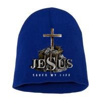 Jesus Saved My Life Christian Religious Bible Church Short Acrylic Beanie