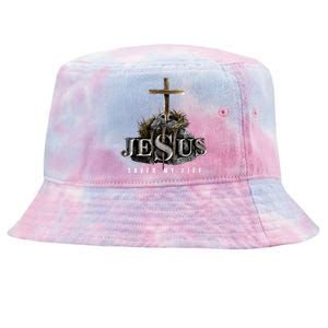 Jesus Saved My Life Christian Religious Bible Church Tie-Dyed Bucket Hat