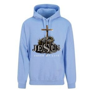 Jesus Saved My Life Christian Religious Bible Church Unisex Surf Hoodie