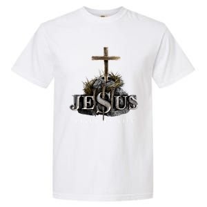 Jesus Saved My Life Christian Religious Bible Church Garment-Dyed Heavyweight T-Shirt