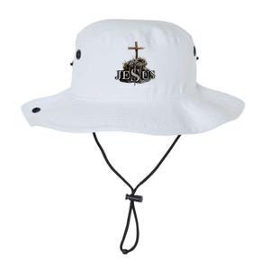 Jesus Saved My Life Christian Religious Bible Church Legacy Cool Fit Booney Bucket Hat