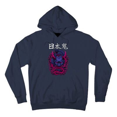 Japanese Samurai Mask With Ornament Tall Hoodie