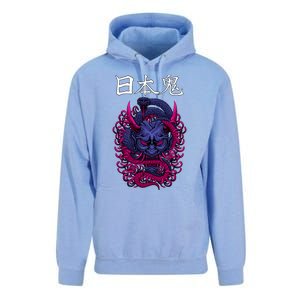 Japanese Samurai Mask With Ornament Unisex Surf Hoodie