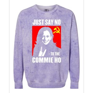 Just Say No To The Commie Ho Kamala Harris Colorblast Crewneck Sweatshirt