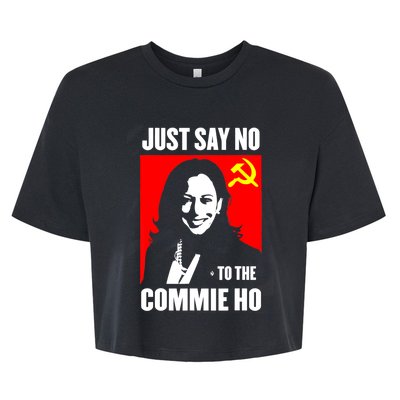 Just Say No To The Commie Ho Kamala Harris Bella+Canvas Jersey Crop Tee