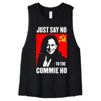 Just Say No To The Commie Ho Kamala Harris Women's Racerback Cropped Tank