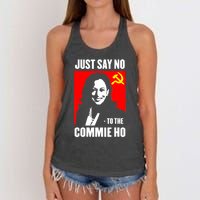 Just Say No To The Commie Ho Kamala Harris Women's Knotted Racerback Tank