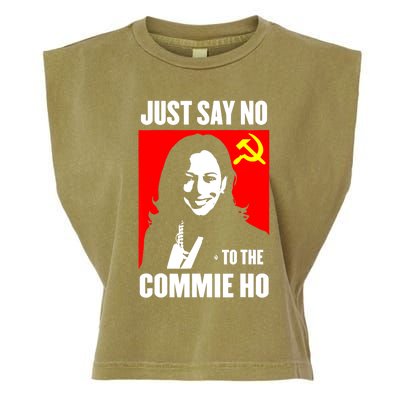 Just Say No To The Commie Ho Kamala Harris Garment-Dyed Women's Muscle Tee