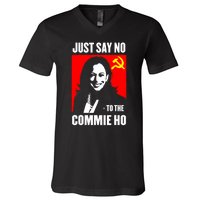 Just Say No To The Commie Ho Kamala Harris V-Neck T-Shirt