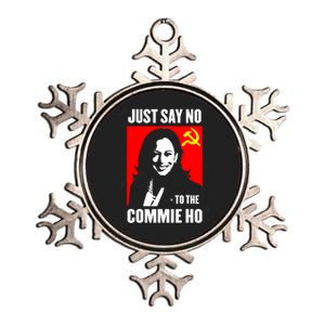 Just Say No To The Commie Ho Kamala Harris Metallic Star Ornament