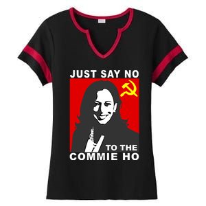 Just Say No To The Commie Ho Kamala Harris Ladies Halftime Notch Neck Tee