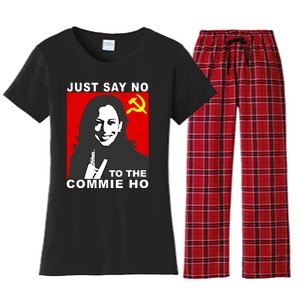 Just Say No To The Commie Ho Kamala Harris Women's Flannel Pajama Set