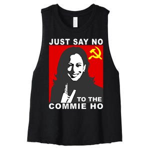 Just Say No To The Commie Ho Kamala Harris Women's Racerback Cropped Tank