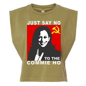 Just Say No To The Commie Ho Kamala Harris Garment-Dyed Women's Muscle Tee