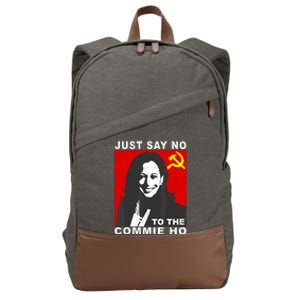 Just Say No To The Commie Ho Kamala Harris Cotton Canvas Backpack