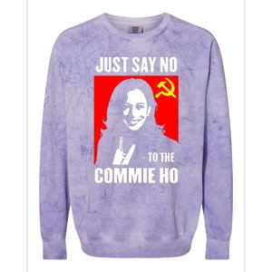 Just Say No To The Commie Ho Kamala Harris Colorblast Crewneck Sweatshirt