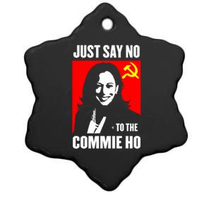 Just Say No To The Commie Ho Kamala Harris Ceramic Star Ornament