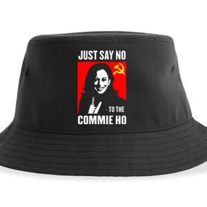 Just Say No To The Commie Ho Kamala Harris 2024 Sustainable Bucket Hat