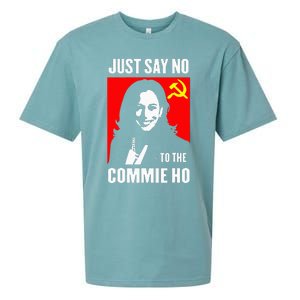 Just Say No To The Commie Ho Kamala Harris 2024 Sueded Cloud Jersey T-Shirt