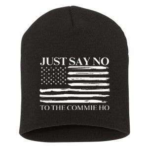 Just Say No Short Acrylic Beanie