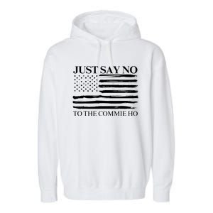 Just Say No Garment-Dyed Fleece Hoodie