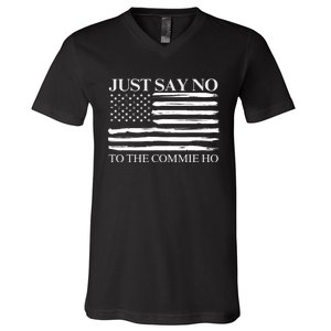 Just Say No V-Neck T-Shirt