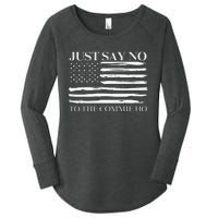 Just Say No Women's Perfect Tri Tunic Long Sleeve Shirt