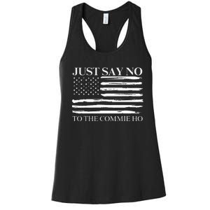 Just Say No Women's Racerback Tank