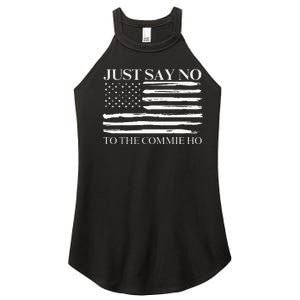 Just Say No Women's Perfect Tri Rocker Tank